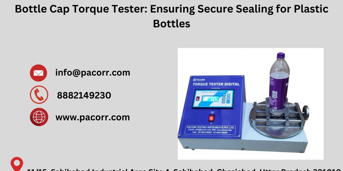 Ensuring Perfect Closure Strength with the High-Performance Bottle Cap Torque Tester from pacorr.com